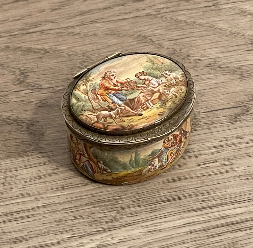 Austrian Vienna Enamel Snuff Box