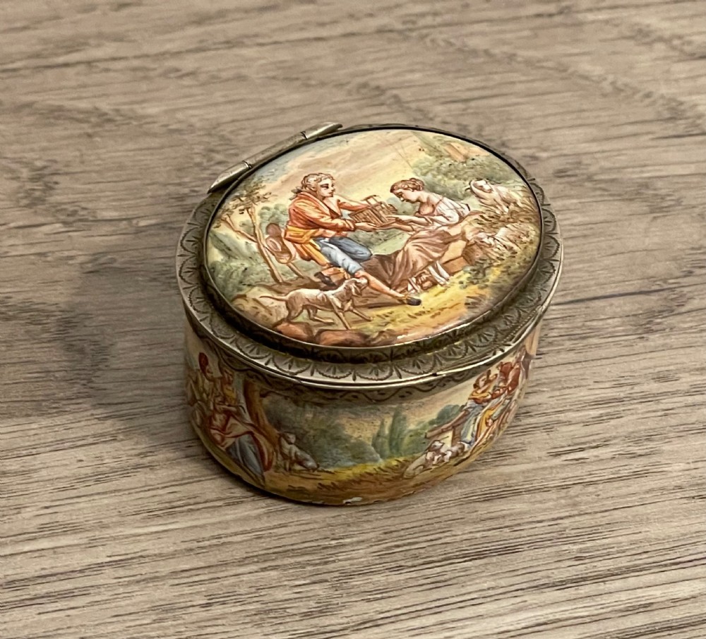 Austrian Vienna Enamel Snuff Box View II