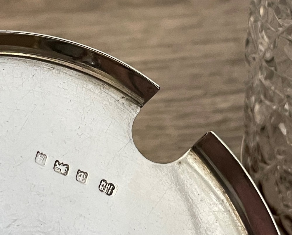 Victorian Silver & Cut Glads Preserve Jam Pot by Hukin & Heath View V