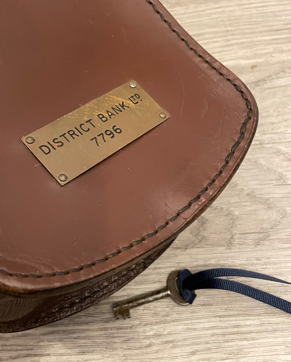 District Bank Leather Night Safe Bag View III