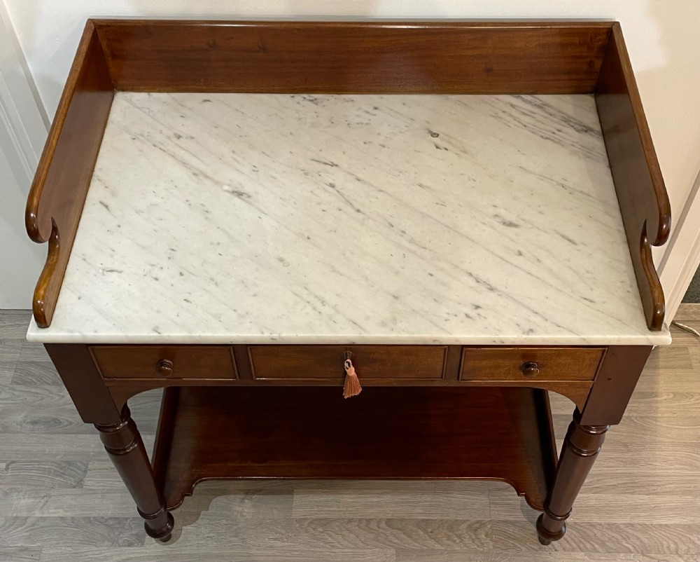 Super Quality Regency Mahogany Washstand Dressing Table View III