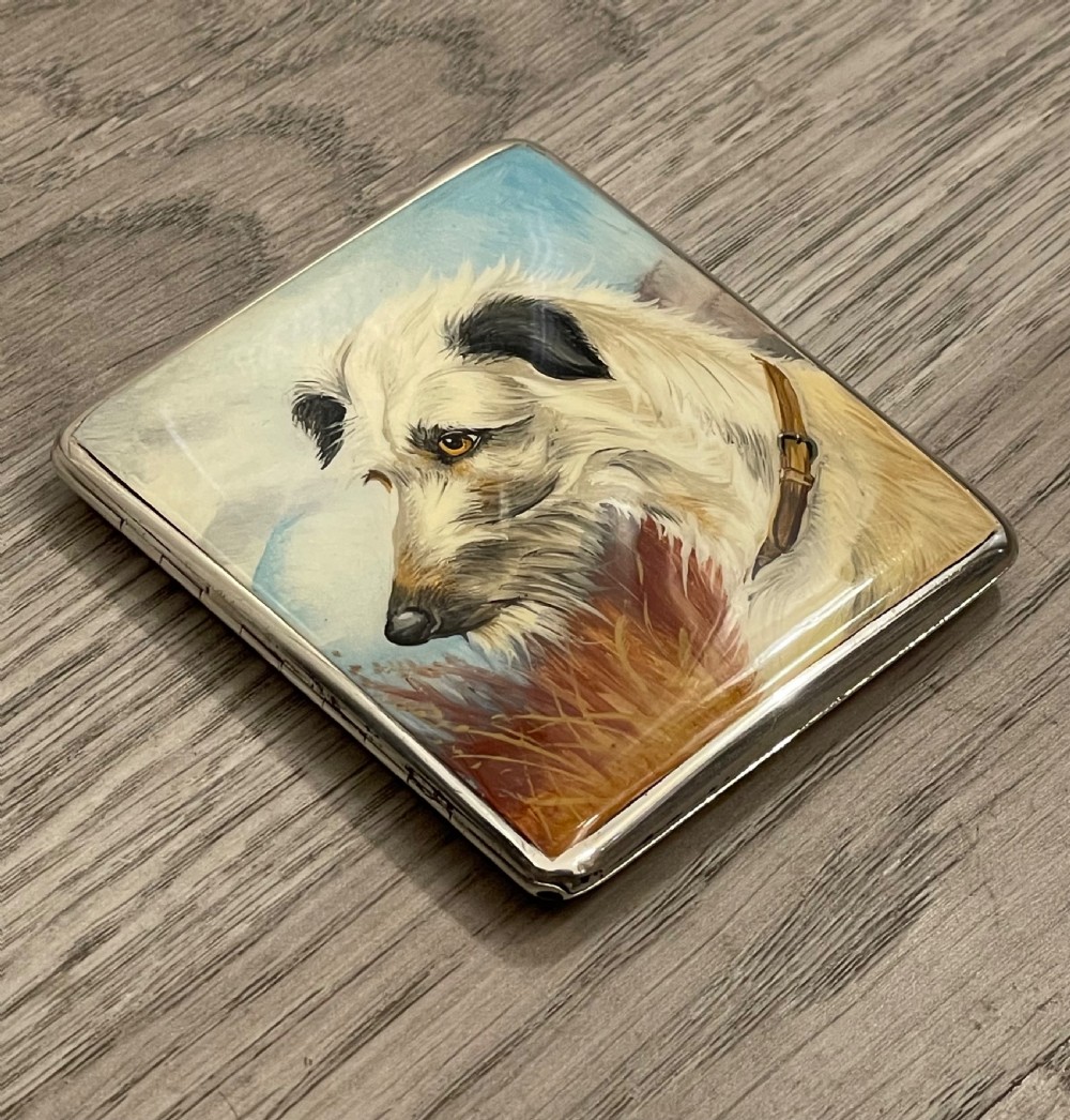 George V Silver & Enamel Cigarette Case by Asprey View II
