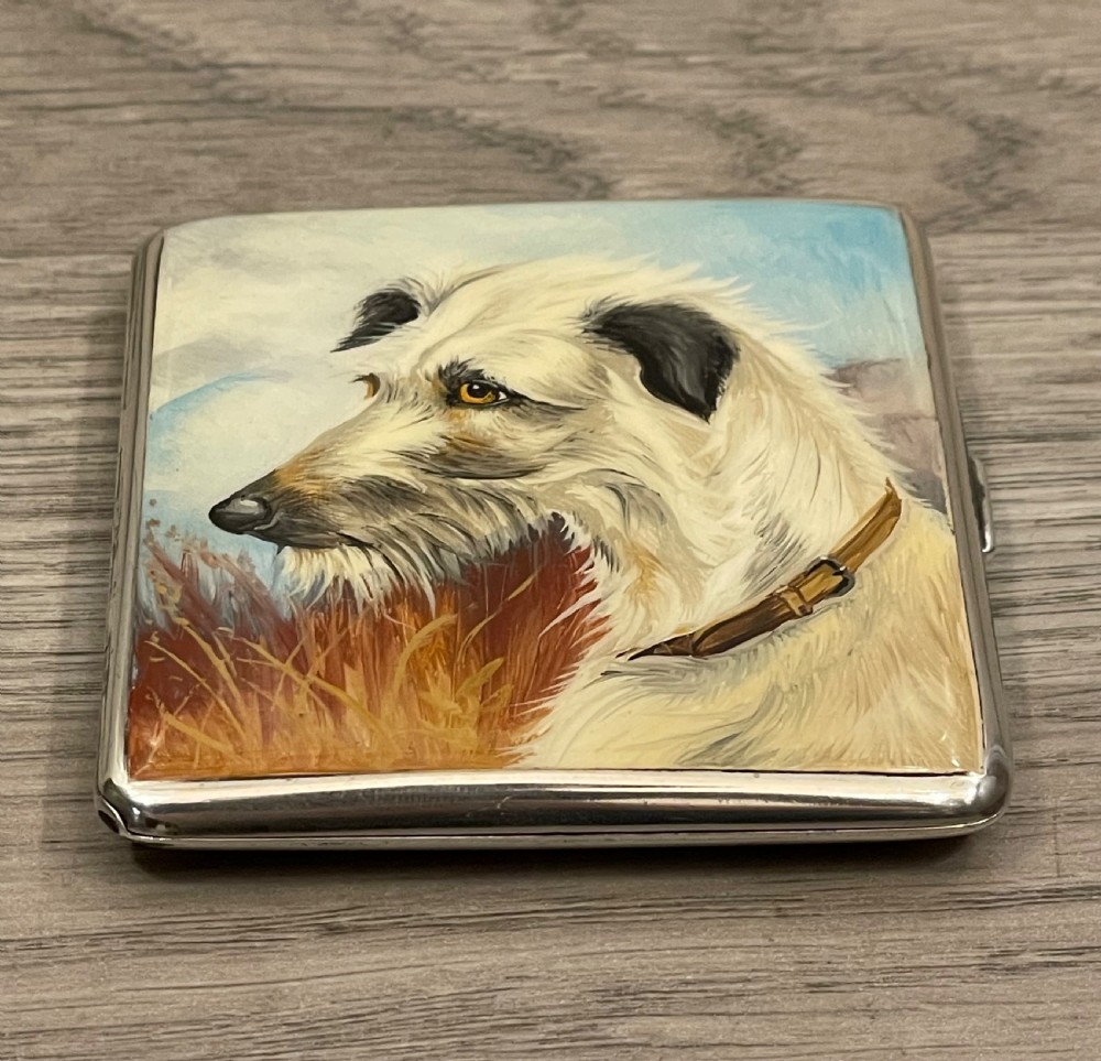 George V Silver & Enamel Cigarette Case by Asprey View IV