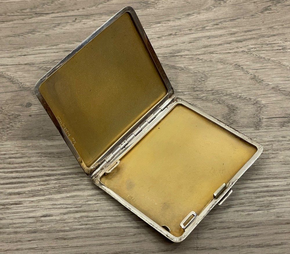 George V Silver & Enamel Cigarette Case by Asprey View VII