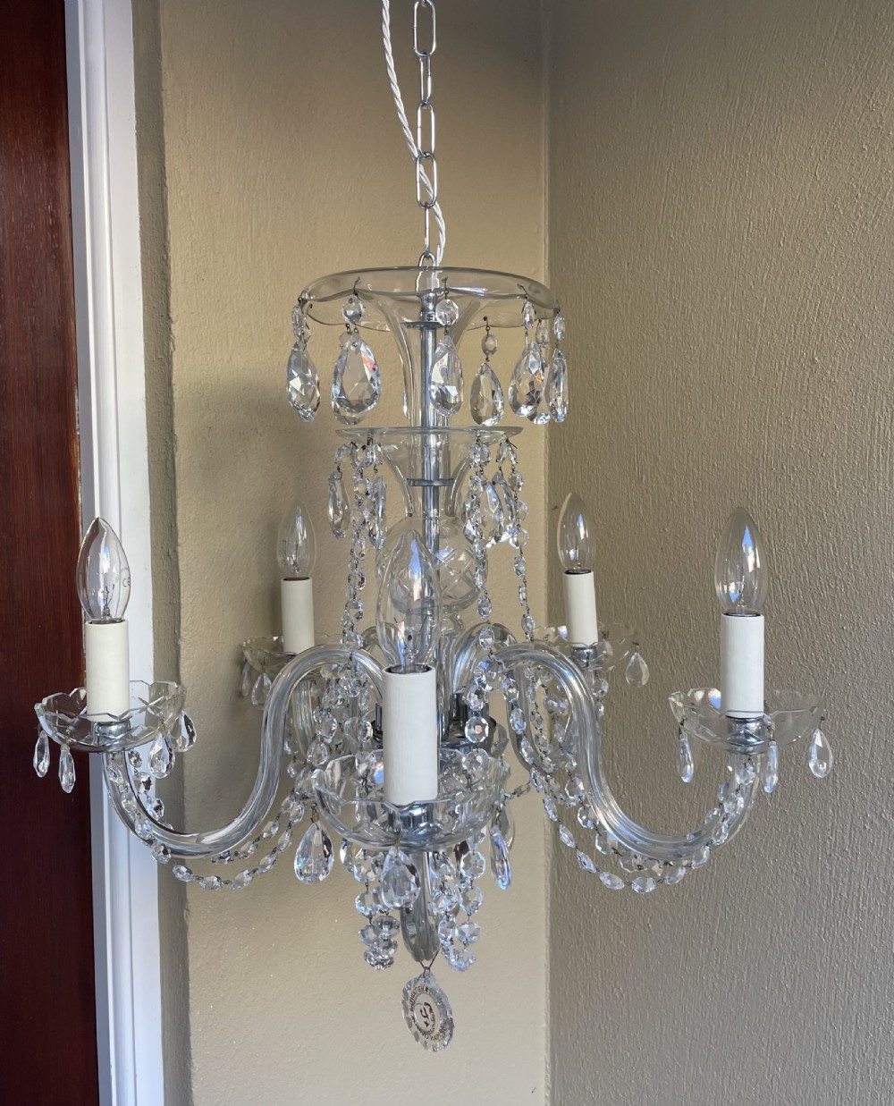 Impressive Bohemian Glass Chandelier