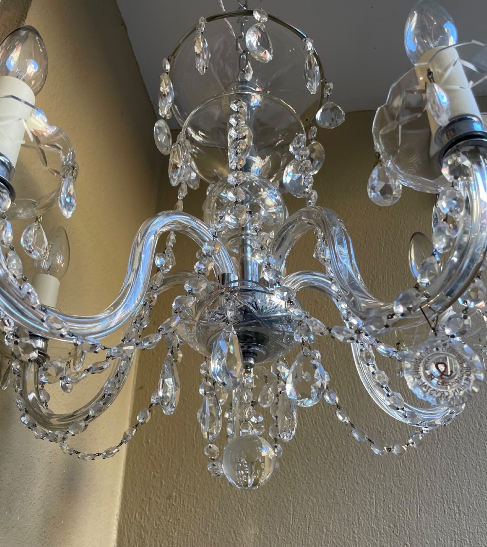 Impressive Bohemian Glass Chandelier View V