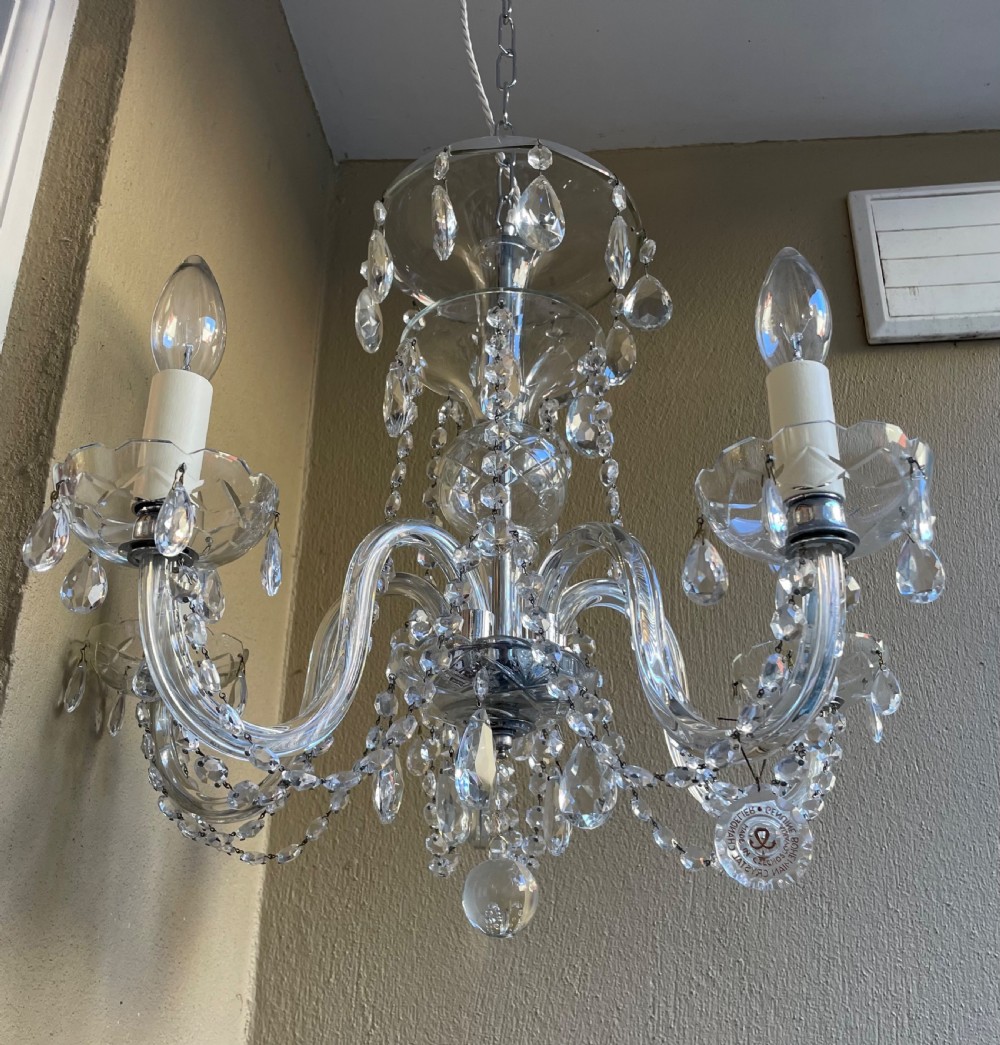 Impressive Bohemian Glass Chandelier View VI