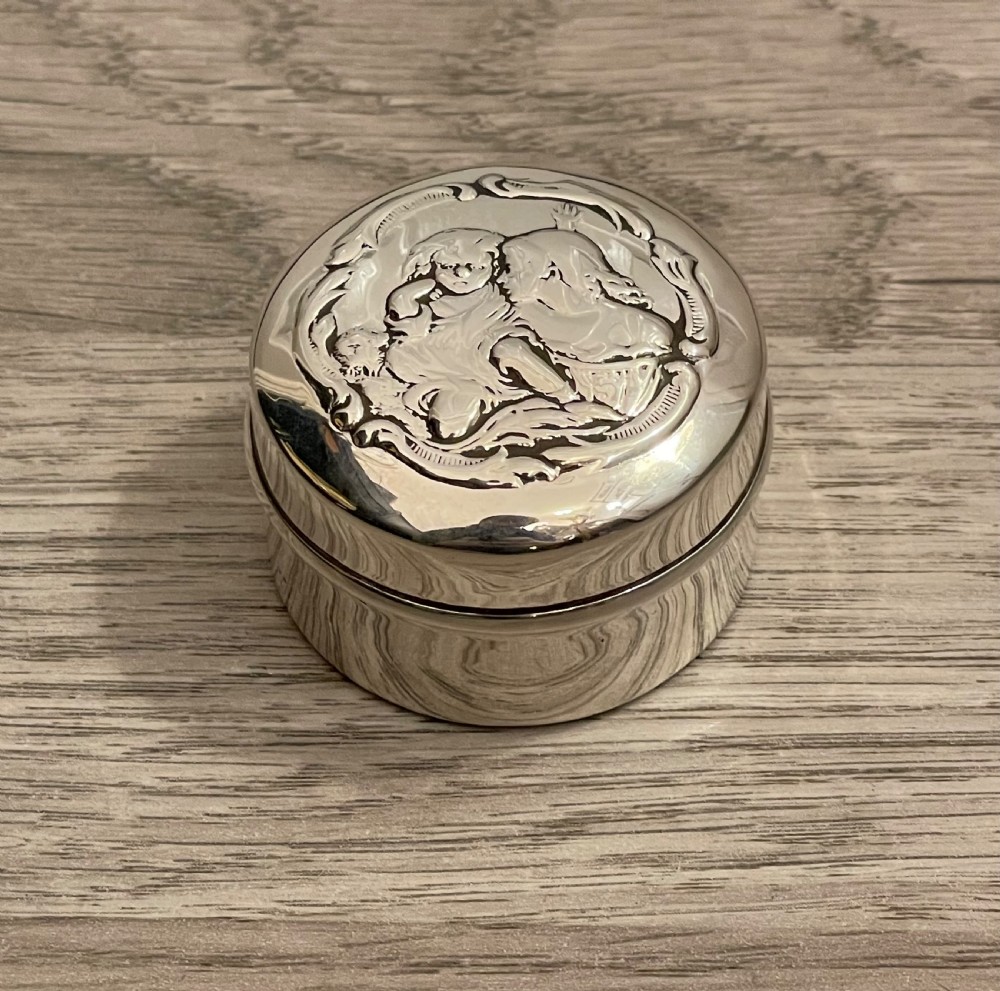 Art Nouveau Silver Jewellery Trinket Box, Chester  View II