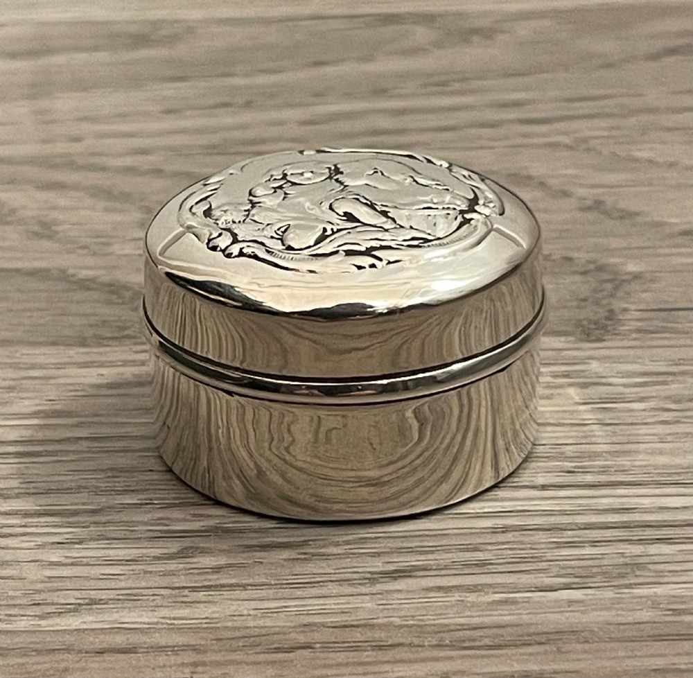 Art Nouveau Silver Jewellery Trinket Box, Chester  View III