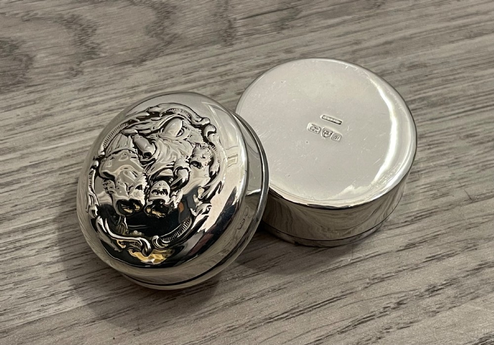 Art Nouveau Silver Jewellery Trinket Box, Chester  View V