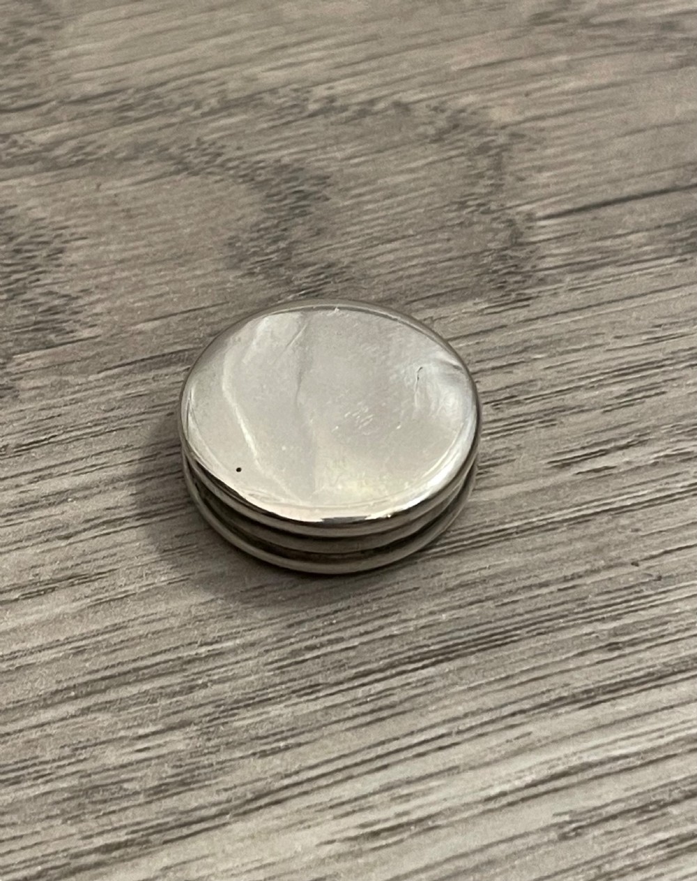 Good Edwardian Silver Pill Box, Chester  View III