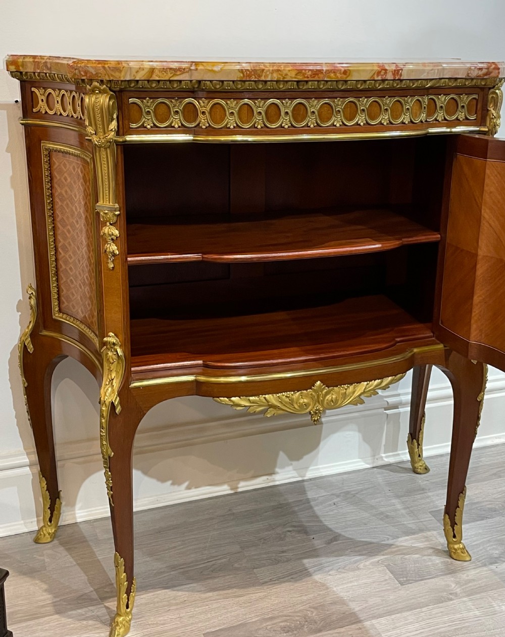 French Kingwood and Ormolu Cabinet by Francoise Linke View IX