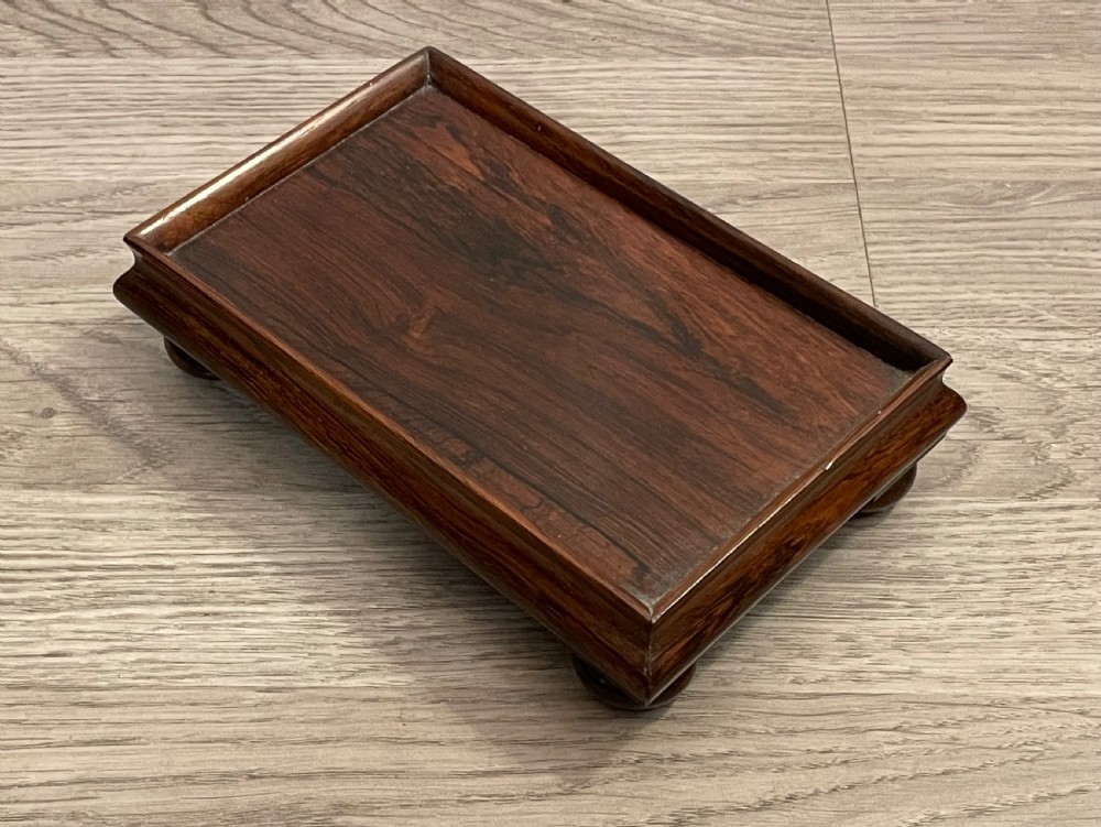 Rare Regency Rosewood Book Tray Stand 