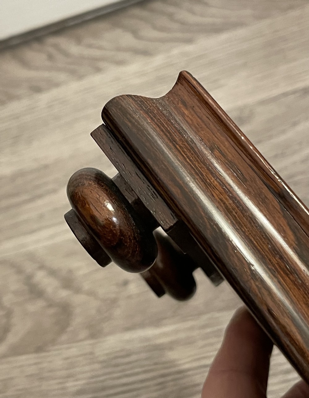 Rare Regency Rosewood Book Tray Stand  View III