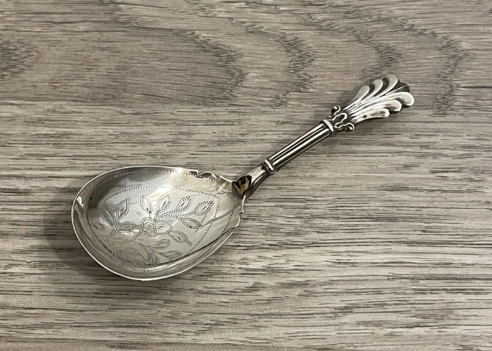 William IV Silver Caddy Spoon by George Unite 
