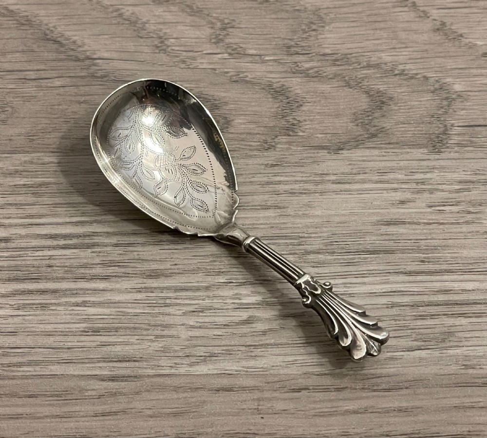 William IV Silver Caddy Spoon by George Unite  View II