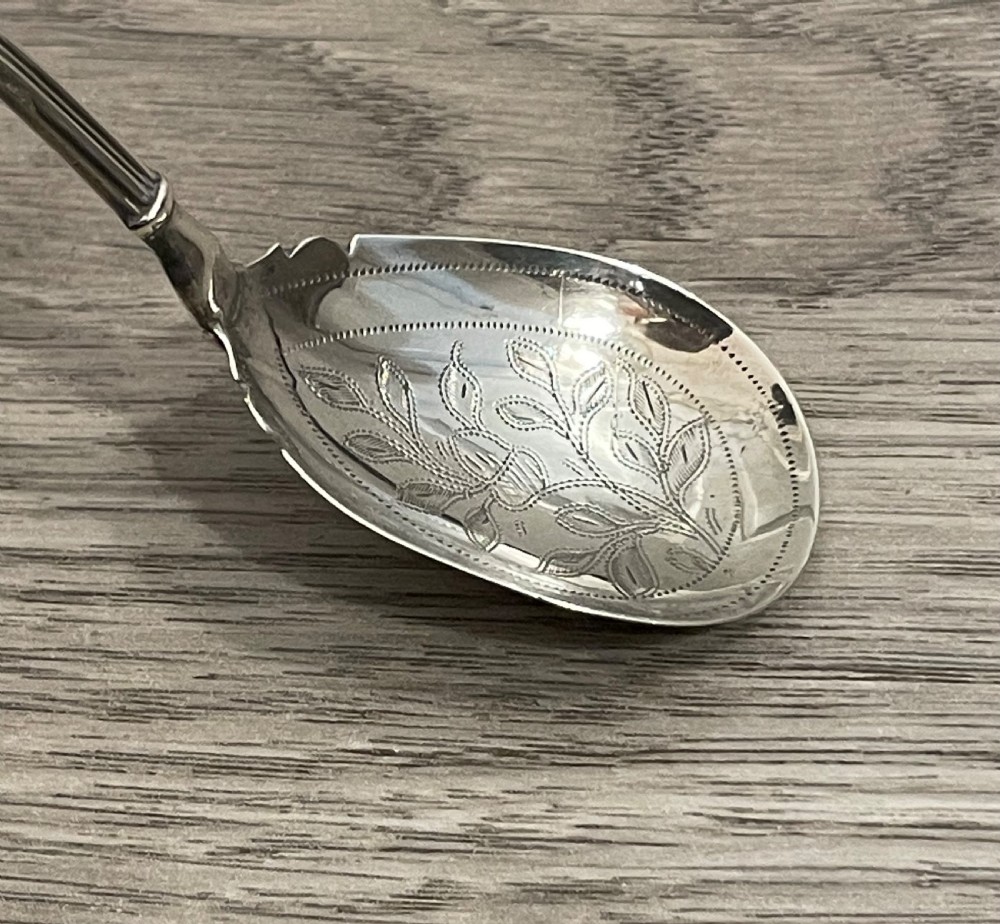 William IV Silver Caddy Spoon by George Unite  View III