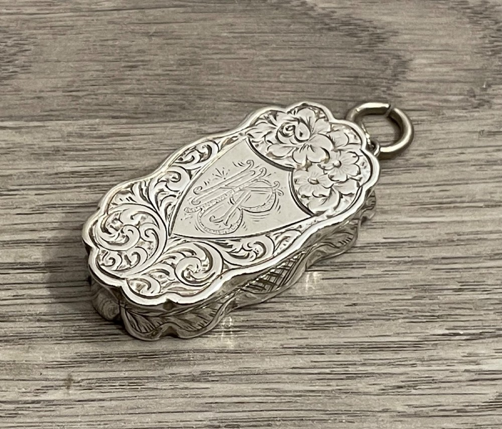 Victorian Silver Viniagrette, 1897
