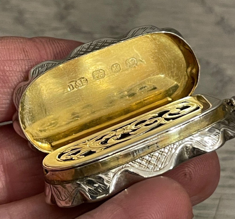 Victorian Silver Viniagrette, 1897 View III