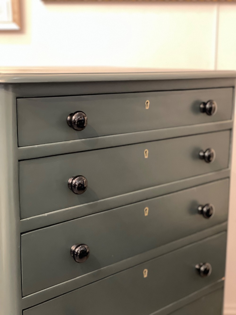 Victorian Painted Pine Chest of Drawers by Heal & Sons  View V