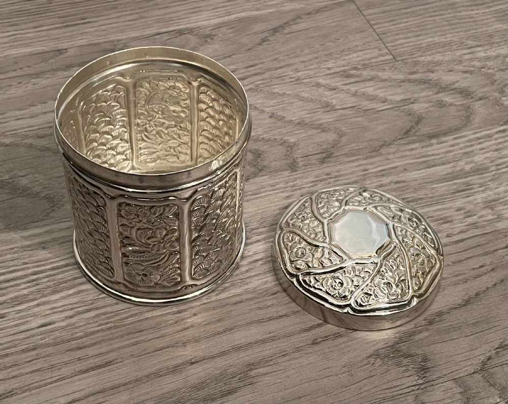Egyptian Silver Tobacco Jar View IV