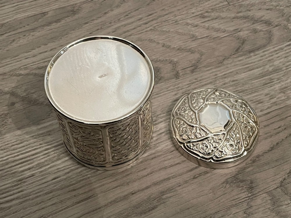 Egyptian Silver Tobacco Jar View V