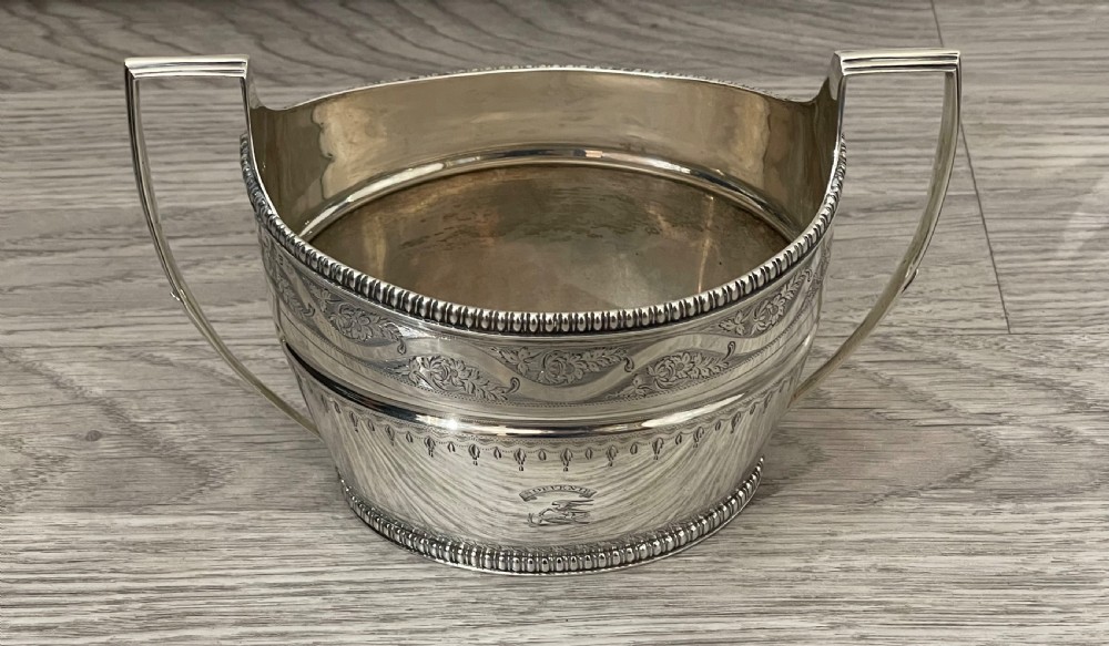 Rare George III Four Piece Solid Silver Tea Set & Coffee Pot By Bateman View XII