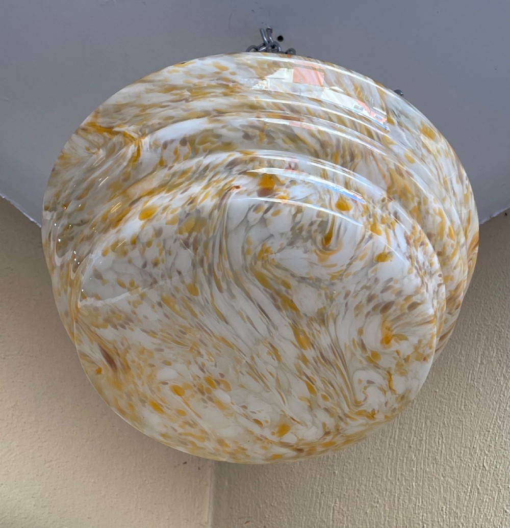 Art Deco Hanging Ceiling Light Plafonnier, With Lighting Kit View V