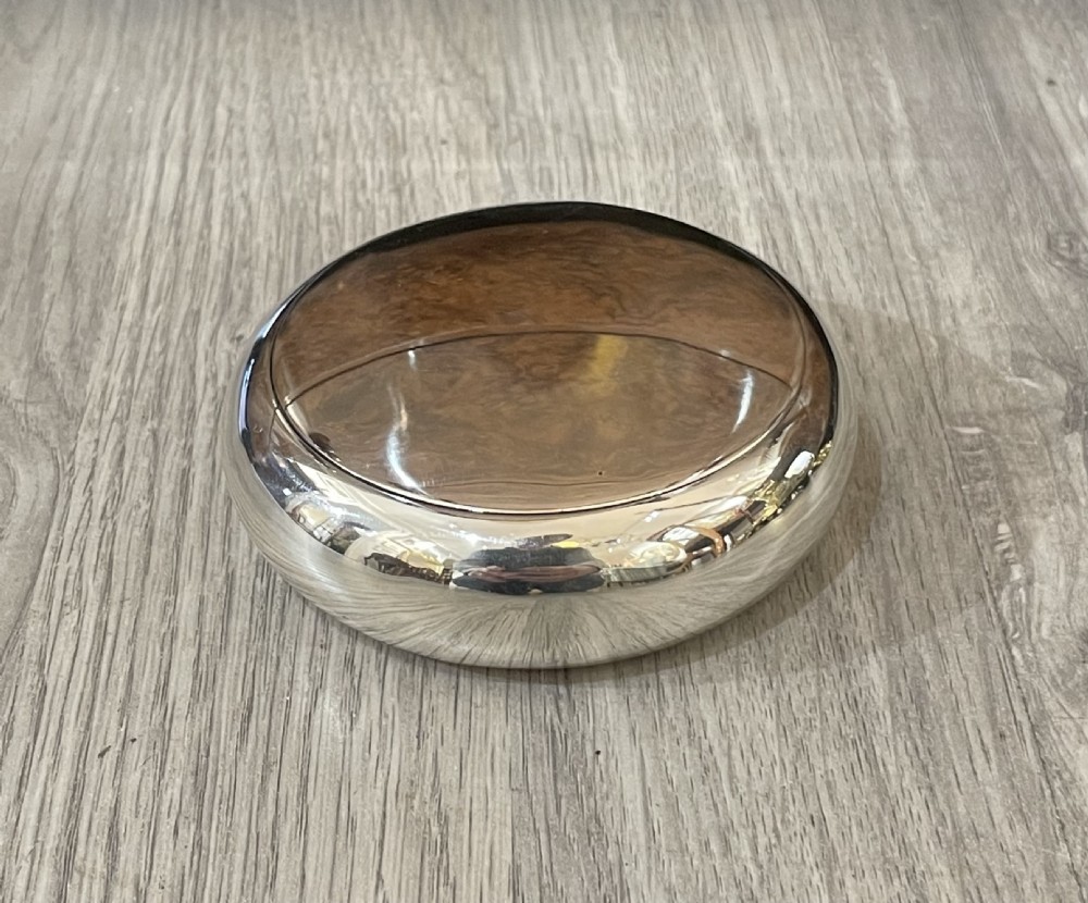 Victorian Solid Silver Pebble Shaped Snuff Box, George Unite  