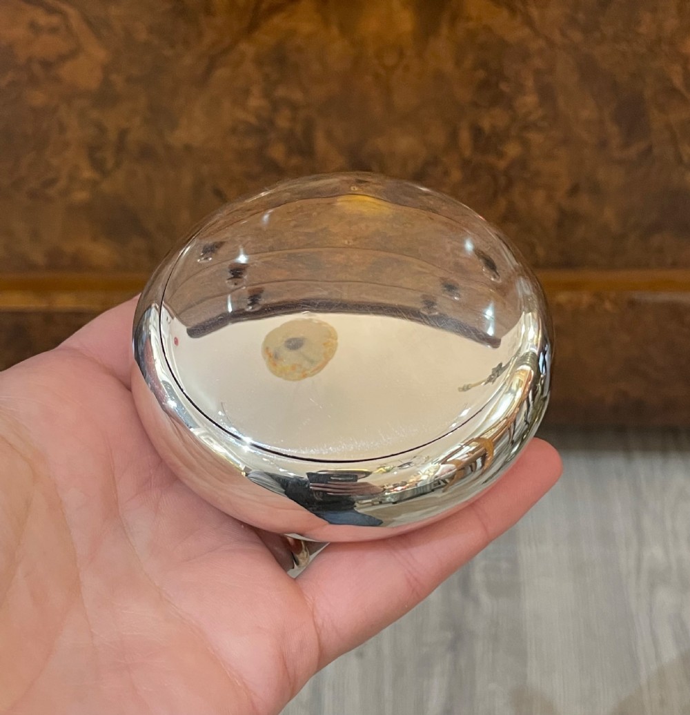 Victorian Solid Silver Pebble Shaped Snuff Box, George Unite   View II
