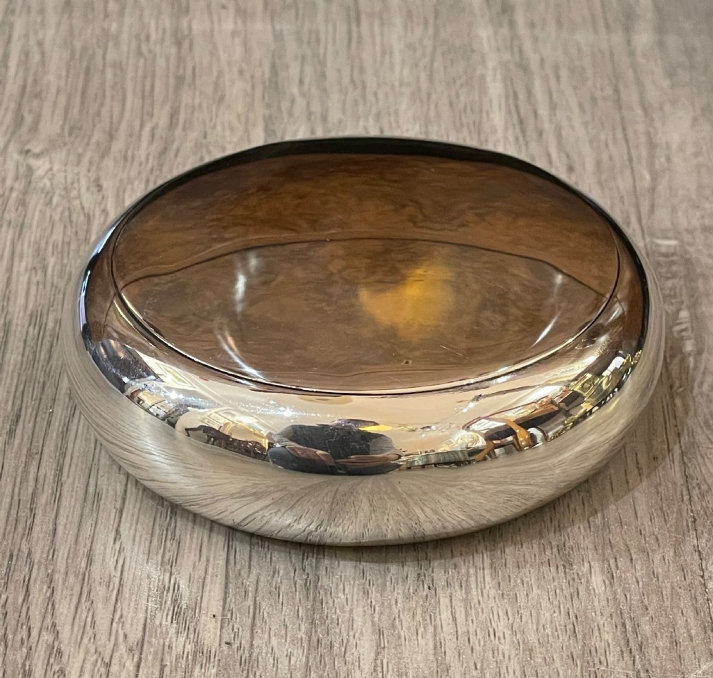 Victorian Solid Silver Pebble Shaped Snuff Box, George Unite   View VII
