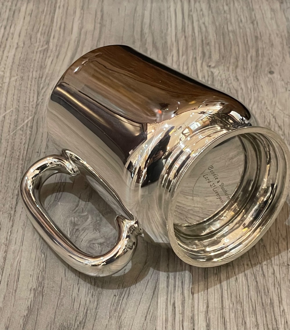 Edwardian Silver Christening Mug, Chester View IV