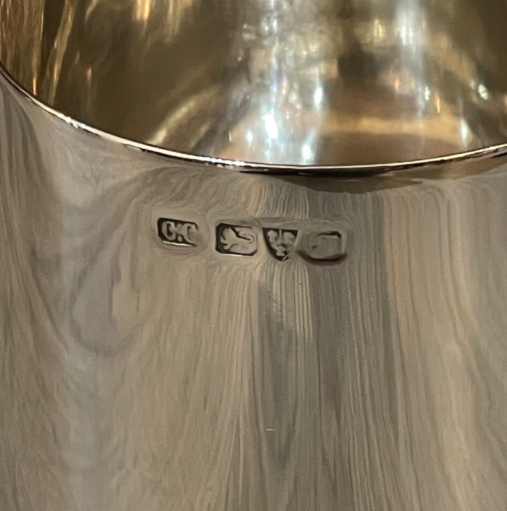 Edwardian Silver Christening Mug, Chester View VI