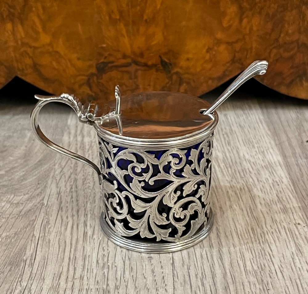 Victorian Silver Mustard Pot, 1887
