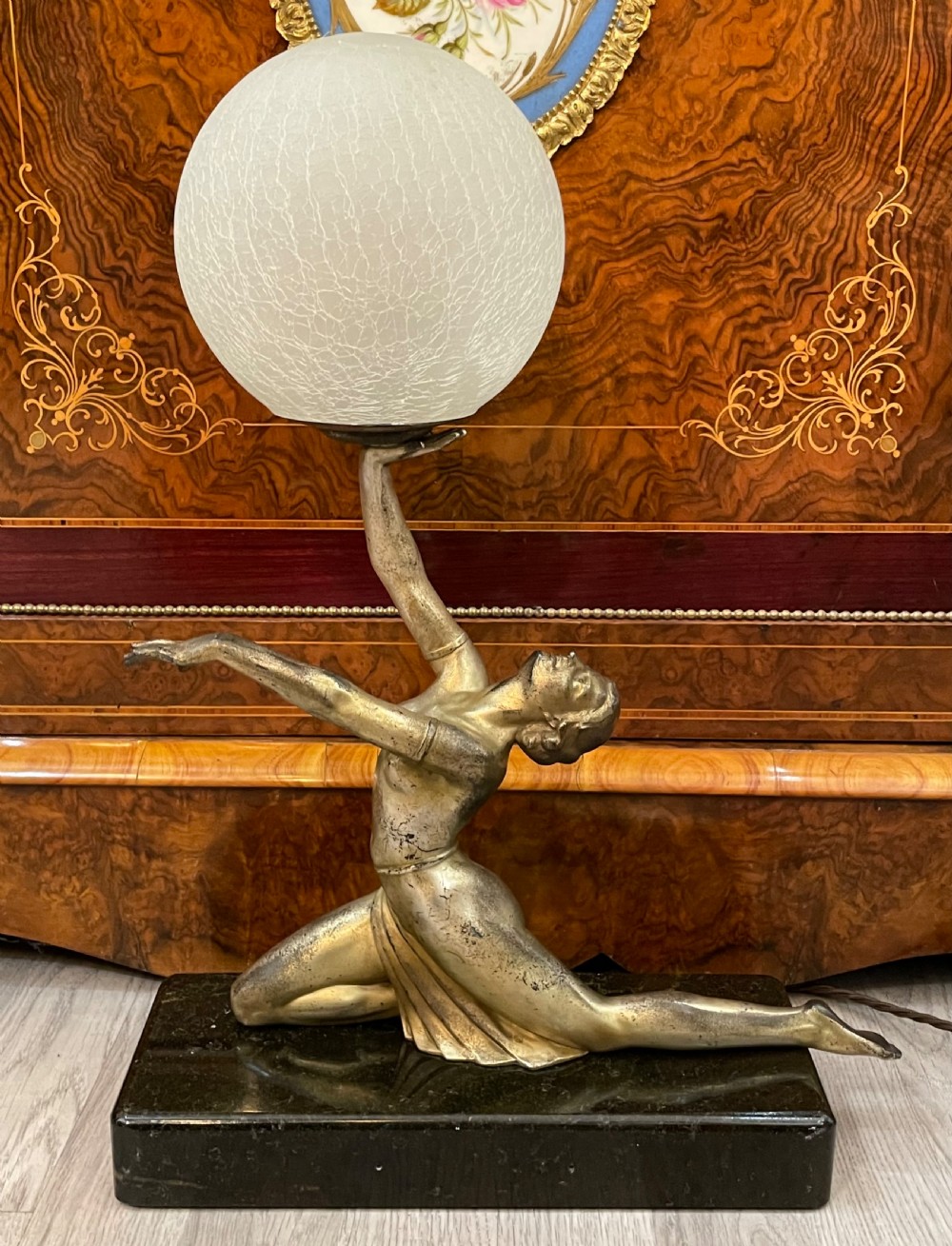 Impressive Large Art Deco Lady Lamp