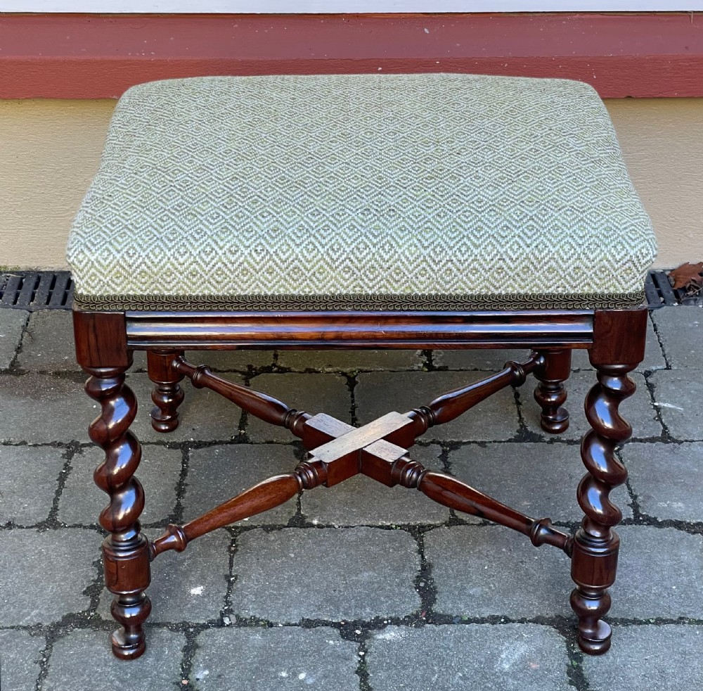 Quality Victorian Rosewood Stool