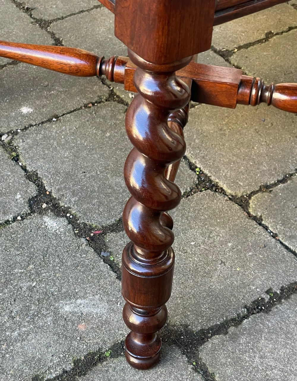 Quality Victorian Rosewood Stool View III