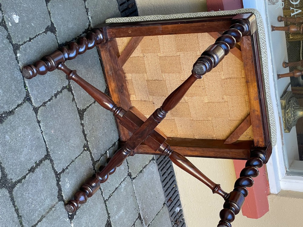 Quality Victorian Rosewood Stool View V