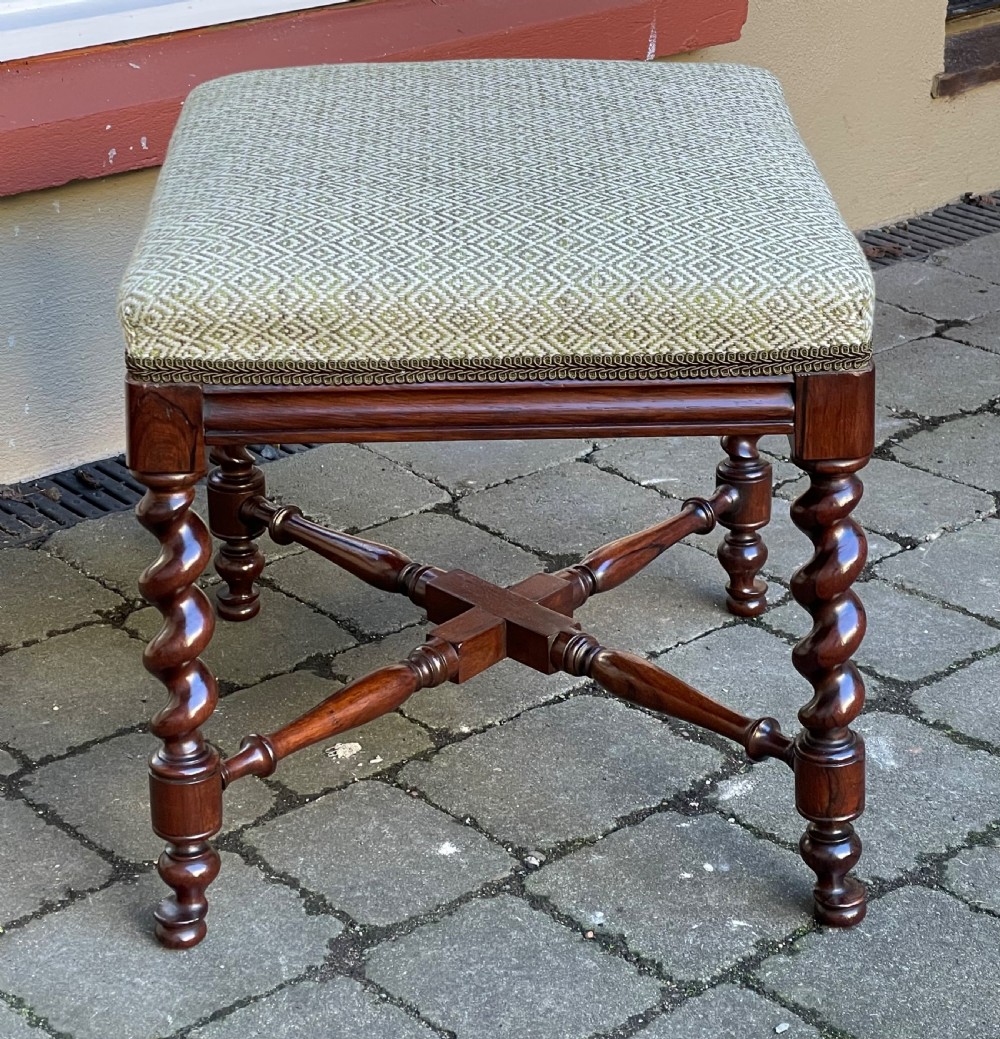 Quality Victorian Rosewood Stool View VI