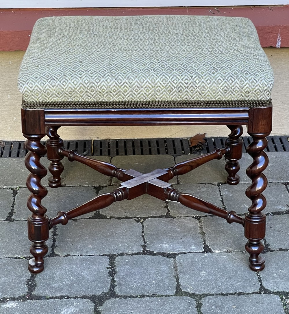 Quality Victorian Rosewood Stool View VII