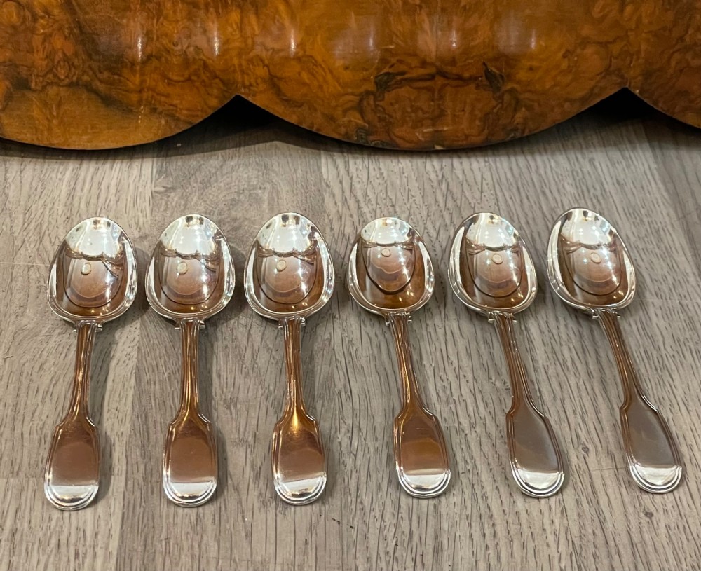 Set Six William IV Silver Teaspoons, 1834