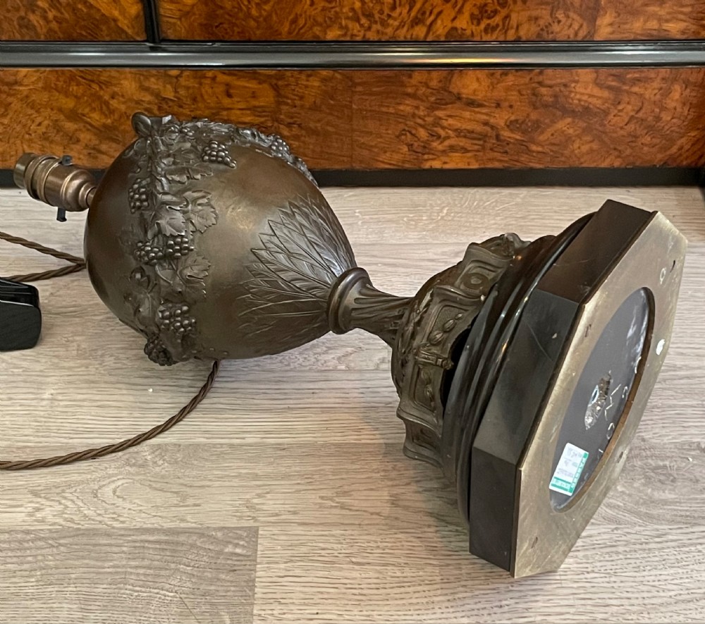 Impressive French Bronze Vase Table Lamp View III
