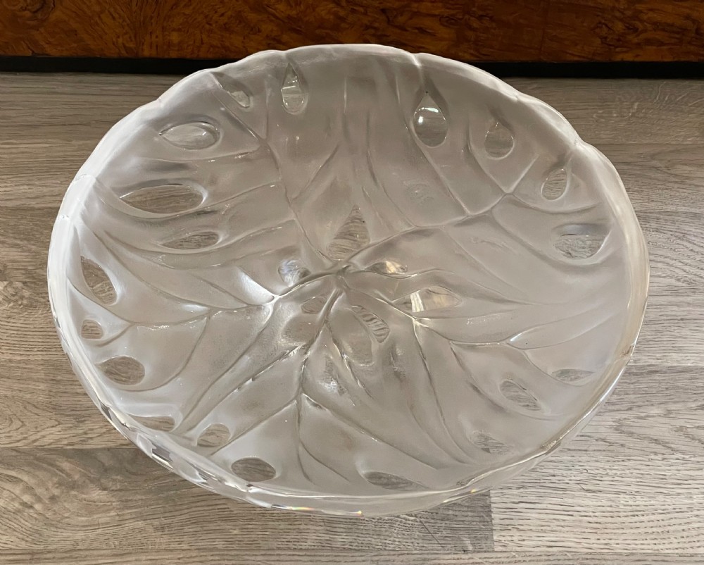 Impressive Lalique Glass Centrepiece Bowl View II