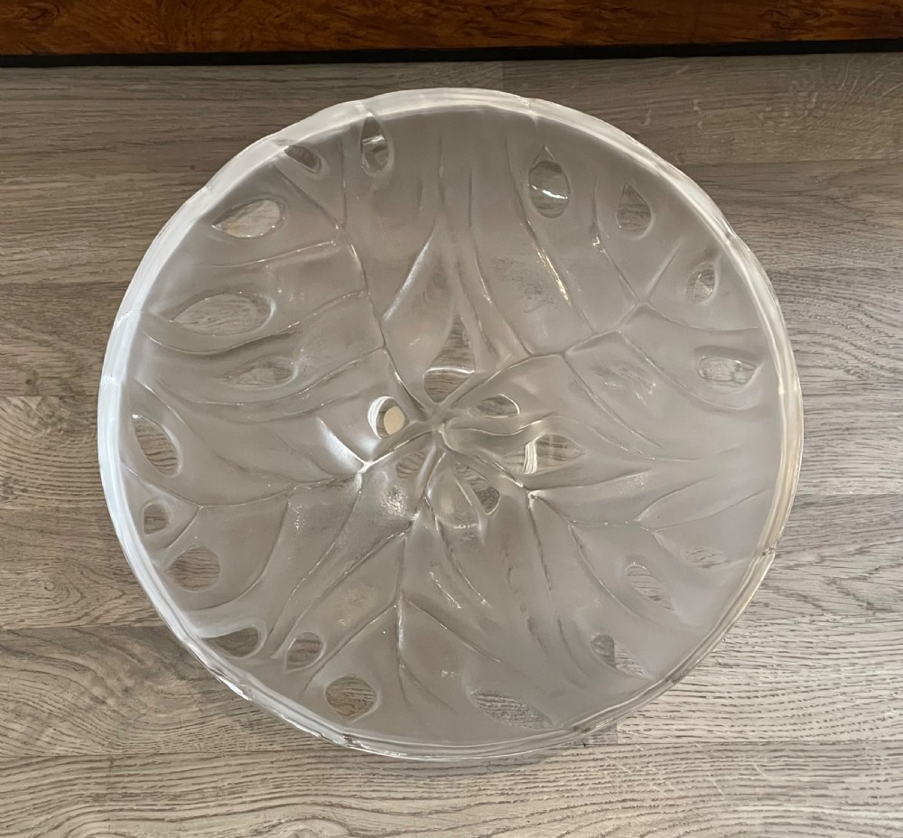 Impressive Lalique Glass Centrepiece Bowl View III