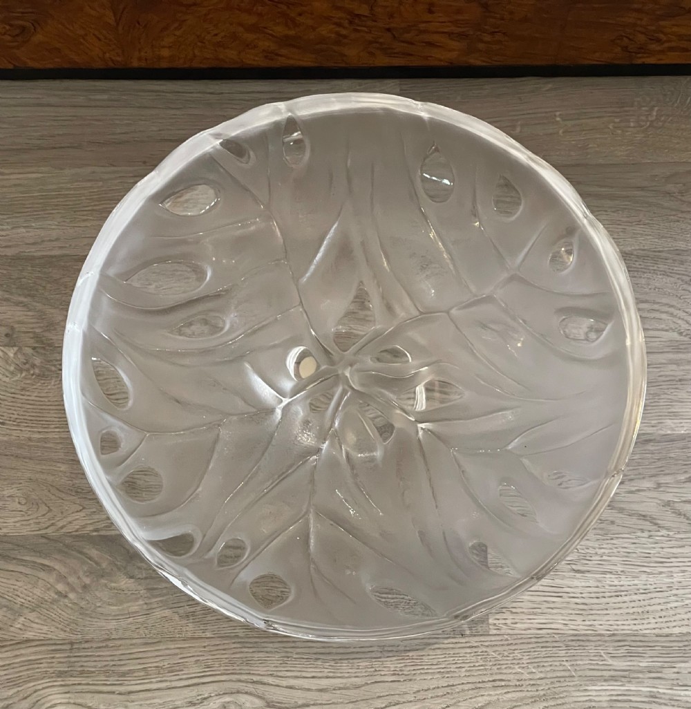 Impressive Lalique Glass Centrepiece Bowl View IV