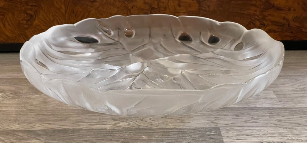 Impressive Lalique Glass Centrepiece Bowl View V