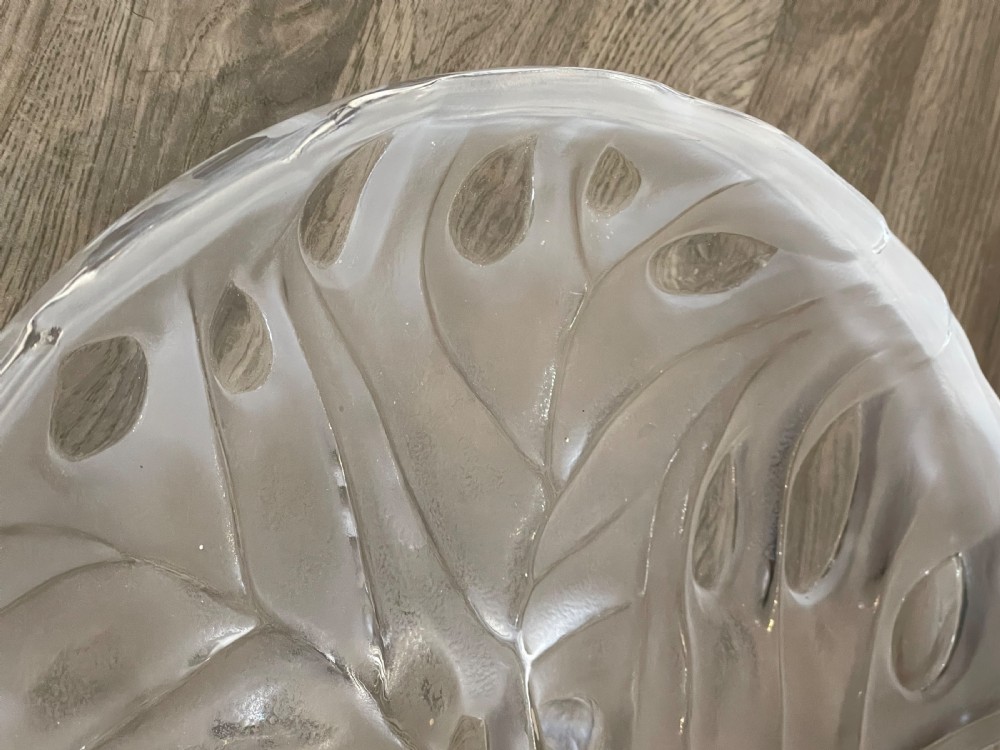 Impressive Lalique Glass Centrepiece Bowl View VI
