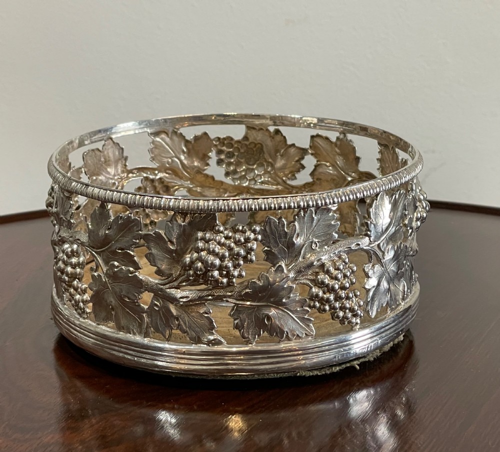 George IV Cast Silver Wine Coaster