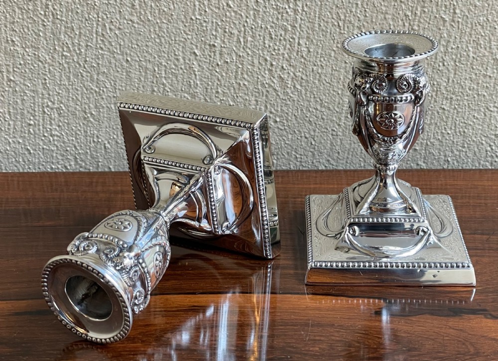 Pair of Victorian Silver Candlesticks, 1879 View VI