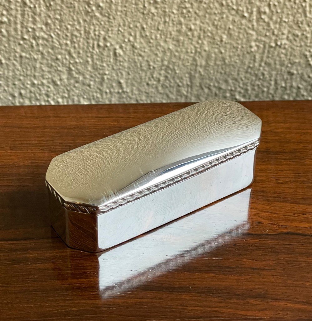 Victorian Silver Table Snuff Box, 1899